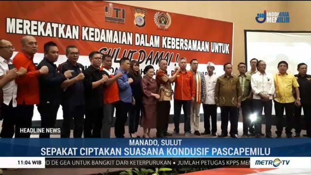 Ormas di Sulut Sepakat Ciptakan Suasana Kondusif Pascapemilu