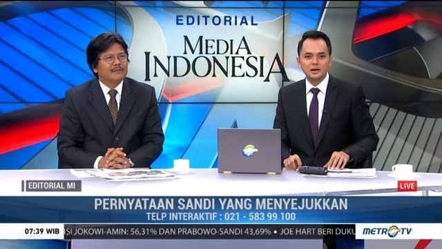 Bedah Editorial MI: Pernyataan Sandi yang Menyejukkan