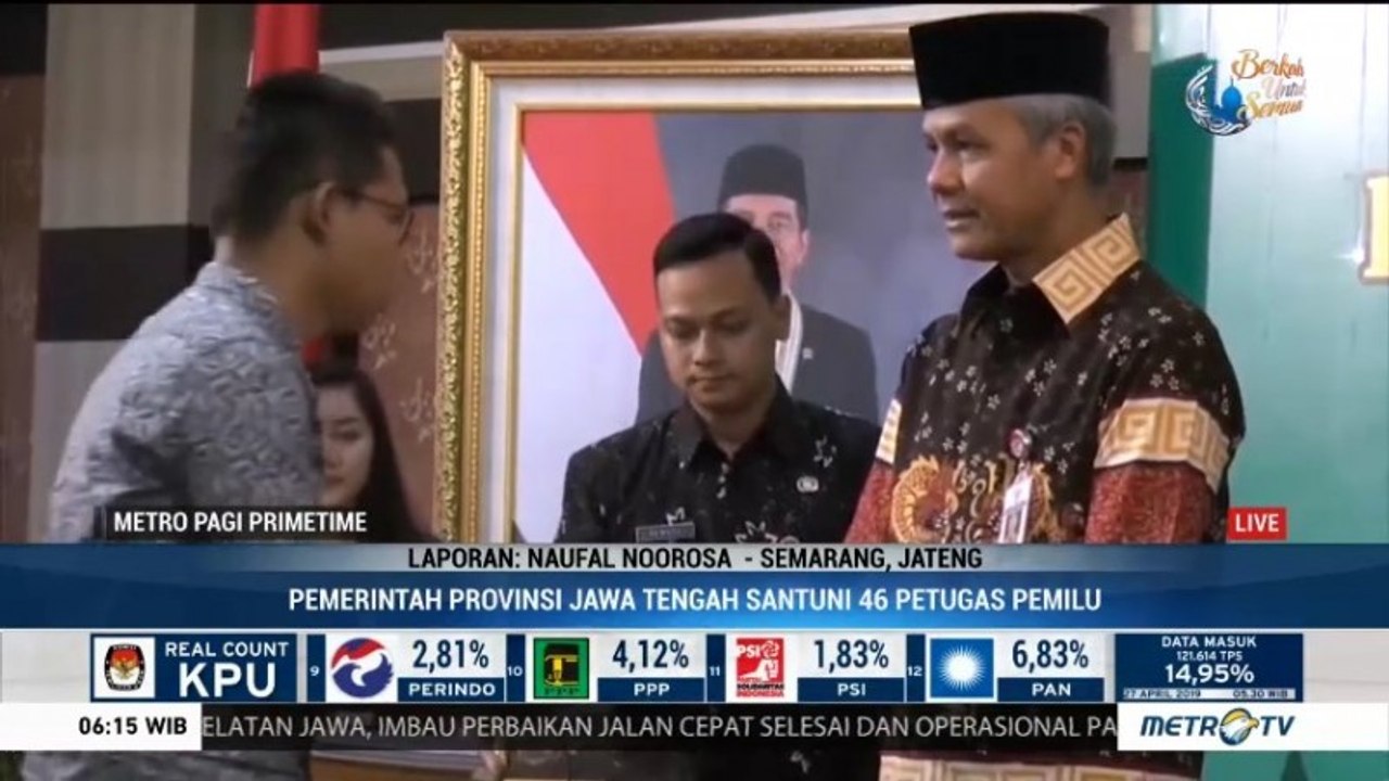 Pemprov Jateng Beri Santunan Keluarga KPPS yang Meninggal