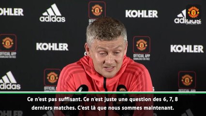 36e j. - Solskjaer : ''64 points, Ce n'est pas suffisant''