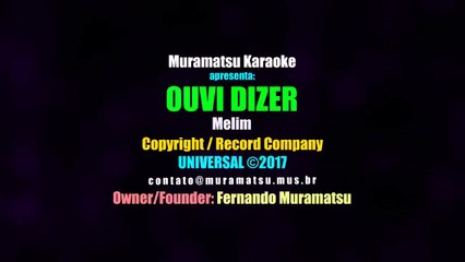Melim - Ouvi Dizer - Muramatsu Karaoke