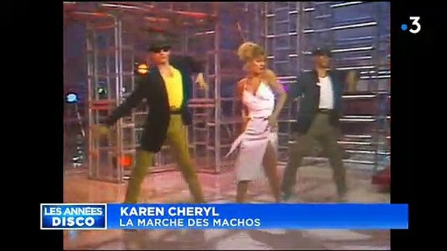 Séquence souvenir: Dans les années 80, Karen Cheryl chantait La marche des machos devant un Alain Delon subjugué