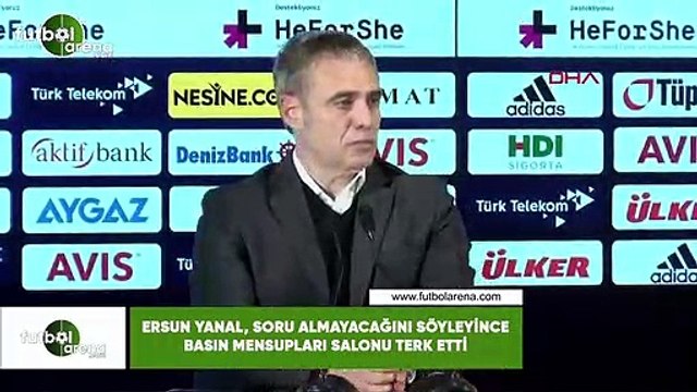Ersun Yanal, soru almayacağını söyleyince basın mensupları salonu terk etti