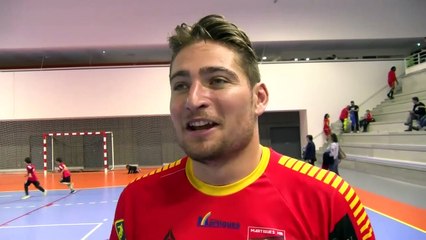 Yoann Ramognino après la victoire de Martigues contre Boulogne Billancourt