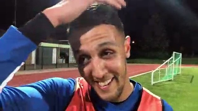 R2 (18ème journée) – Karim FETTACHE réagit après la victoire du FC VENISSIEUX contre l’AS BRON GL