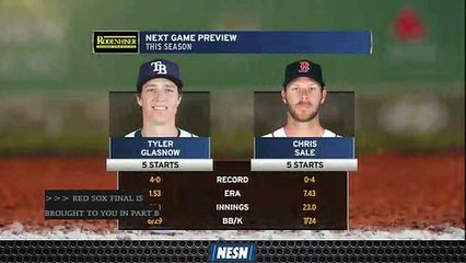 Chris Sale Gets Start In Red Sox's Series Finale Vs. Rays