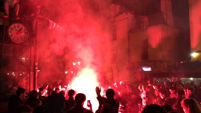 Les supporters rennais ont fêté la victoire en ville