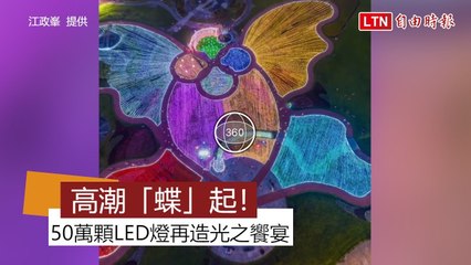 高潮「蝶」起！板橋蝴蝶公園50萬顆LED燈再造光之饗宴