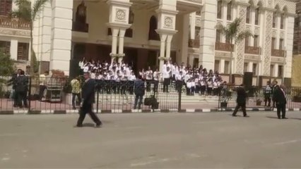 بدء كورال الكاتدرائية المرقسية في العباسية للاحتفال بعيد القيامة