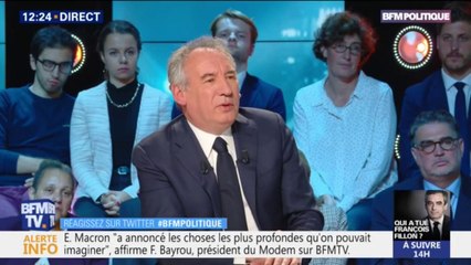 François Bayrou est favorable à la baisse du nombre de parlementaire