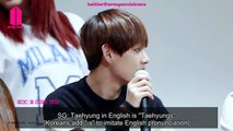 [ENG] 160103 BTS V tries to speak English for international fans (By Winter Glow)