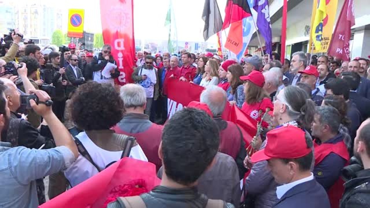 1 Mayıs Tertip Komitesi" Kazancı Yokuşu'nda Anm...