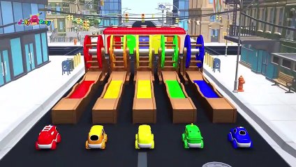 Learning Colors city baby Vehicle magic slide color change Play for kids car toys