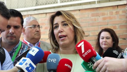 Susana Díaz espera "una gran movilización" para estas elecciones