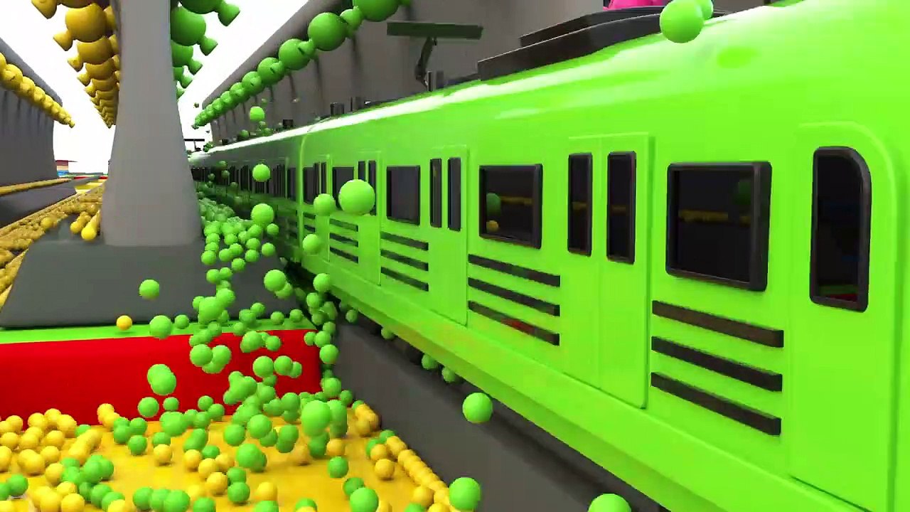 Coloring Toy Trains and Fun Play with shapes