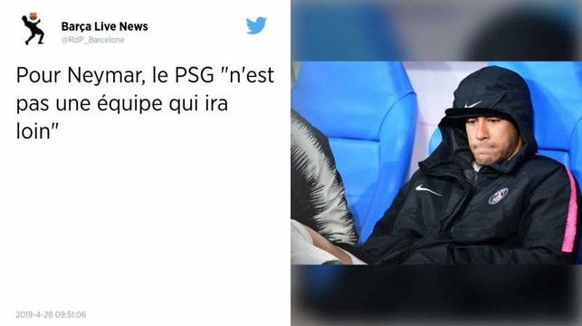 Rennes-PSG : pour Neymar, Paris « n'est pas une équipe qui ira loin ainsi »