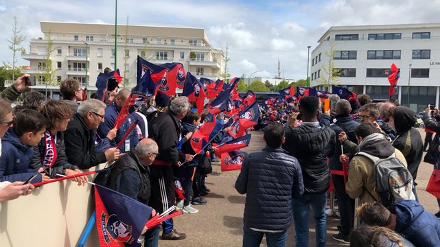 Arrivée des joueurs du SMC pour Caen-Dijon