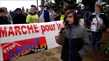 Les militants anti-Knauf en marche pour le climat et la santé à Illange