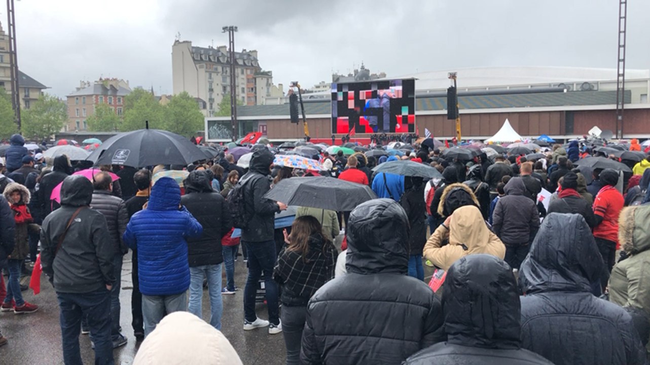 Retour des joueurs à Rennes : célébration esplanade de Gaulle