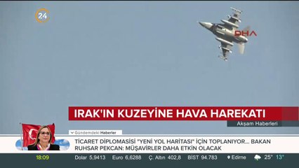 Irak'ın kuzeyine hava harekatı düzenlendi