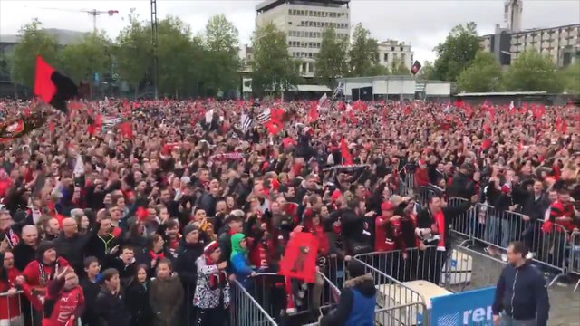 L’ambiance de folie à Rennes pour le retour des joueurs