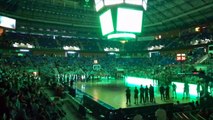 Pitada al Unicaja en la Presentación del Partido contra el San Pablo Burgos