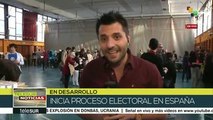 Inician elecciones generales en España