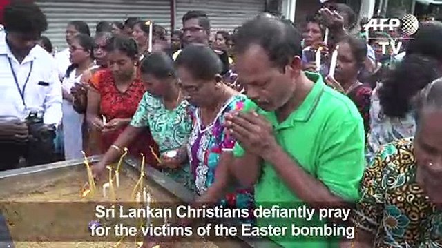 Sri Lanka Catholics pray for Easter bombing victims