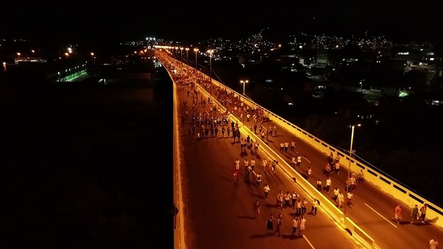 Imagens a´reas mostram a Romaria dos Homens