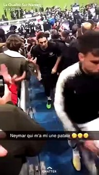 Un supporter rennais frappé par Neymar