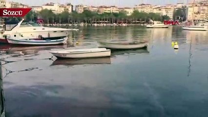 Büyükçekmece sahili turuncuya büründü