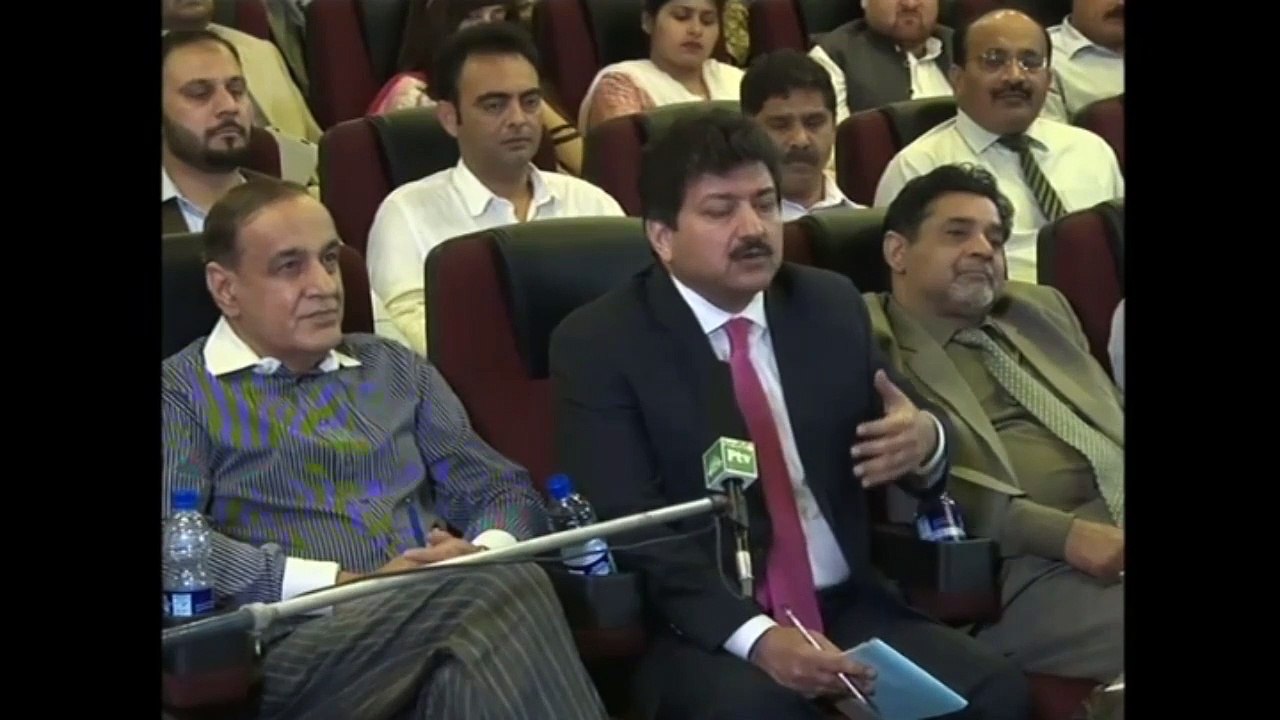 "Can we bring PTM leadership in electronic media so we take their answers you ask them?" Hamid Mir to DG ISPR