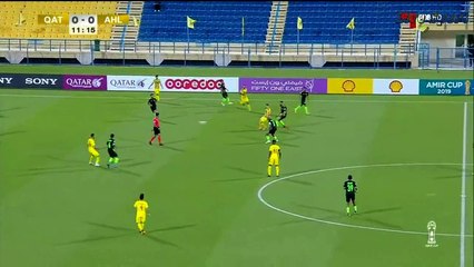 الشوط الاول كاس امير قطر مباراه نادي قطر والاهلي 27_4_2019