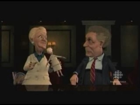 Laflaque Marois la poupé qui parle mal anglais