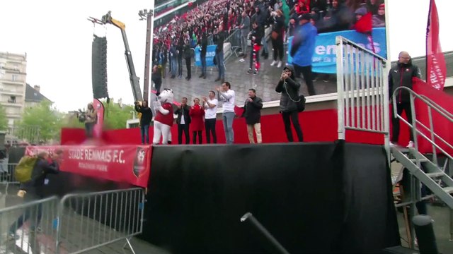 De nombreux supporters pour accueillir le trophée - Foot - Coupe - Rennes