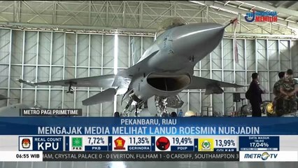 Melihat Fasilitas Pesawat Tempur di Lanud Roesmin Nurjadin Riau