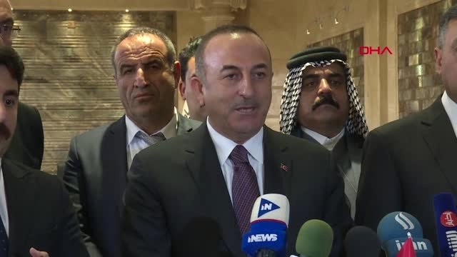 Dha Dış - Dışişleri Bakanı Çavuşoğlu, Basra Valisi Esad El İdani ile Ortak Basın Toplantısı...