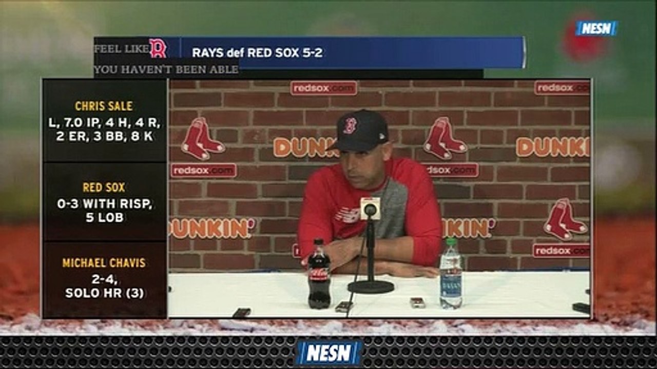 Alex Cora Says Red Sox Need To Find Consistency Follow Loss To Rays