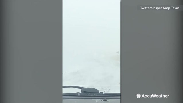 Spring blizzard causing whiteouts and car accidents