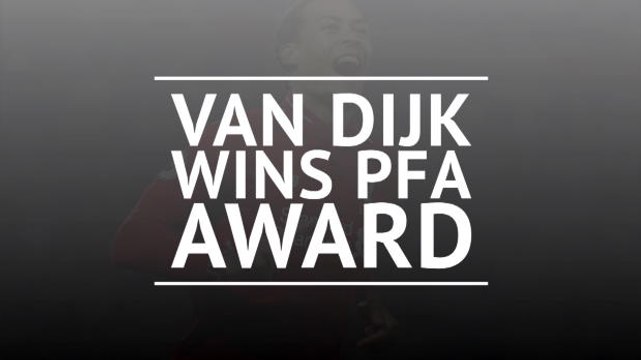 Virgil van Dijk wins PFA Players' Player of the Year