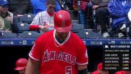 Albert Pujols remolca 2, se coloca 3ro en la lista de todos los tiempos