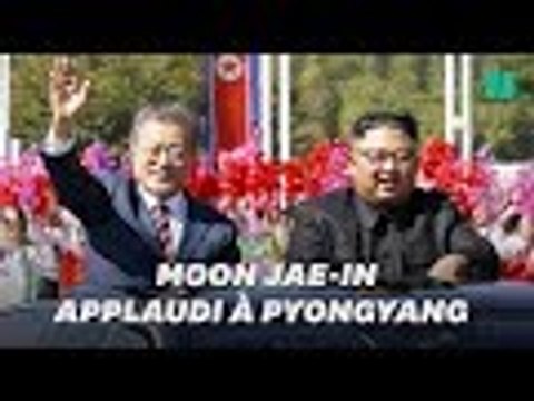 Kim Jong Un et Moon Jae-in, son homologue sud-coréen, défilent à Pyongyang sous les acclamations