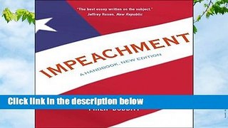 R.E.A.D Impeachment: A Handbook, New Edition D.O.W.N.L.O.A.D