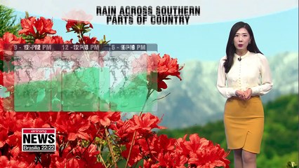 Rain across southern areas on Monday _ 042919