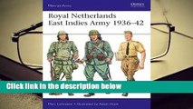 Popular Royal Netherlands East Indies Army 1936-42 - Marc Lohnstein