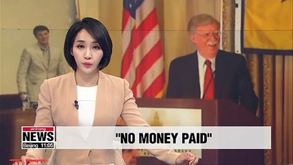 U.S. national security advisor says no money was paid to N. Korea for release of Otto Warmbier