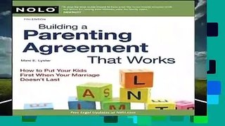 R.E.A.D Building a Parenting Agreement That Works: Child Custody Agreements Step by Step