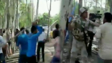 पश्चिम बंगाल: आसनसोल में वोटिंग के दौरान सुरक्षाबलों और TMC कार्यकर्ताओं में झड़प