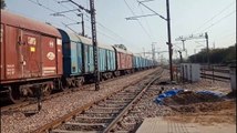 Loooong Freight Maal Gadi in India - Cement Good Train