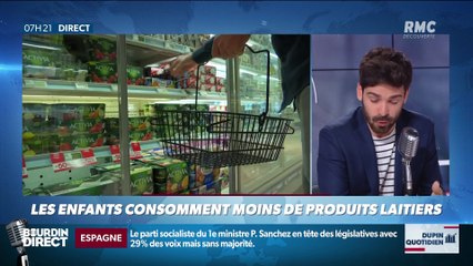 Dupin Quotidien : Les enfants consomment moins de produits laitiers - 29/04